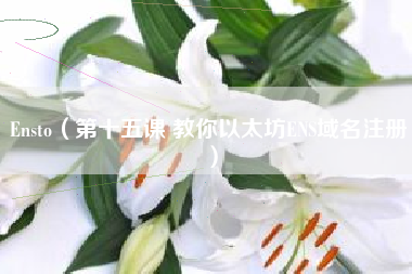 Ensto（第十五课 教你以太坊ENS域名注册）